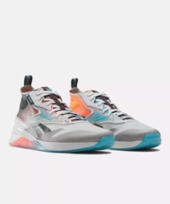 Reebok Men's Nano Unknown Training Shoes - Pure Grey 2/Black/Orange Flame - UK 12