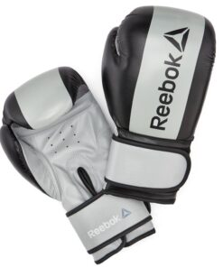 Reebok Silver Retail Boxing Glove - Black-Silver - 12 Oz - 12 oz