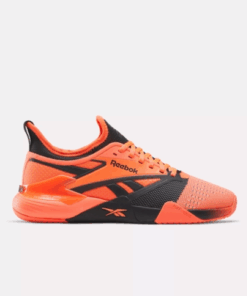 Reebok Unisex Nano Court Padel Shoes - Digital Coral/Black/Grey - UK 9