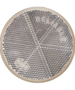 Reflector Round Centre Bolt Wht 60mm