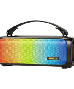 REMAX-IP65 Waterproof Speaker With 3D Surround Sound & RGB Lighting-Black