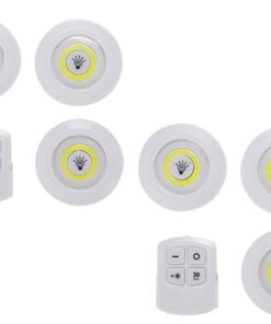 Remote Controlled Wireless LED Light Set of 6