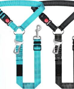 Removable Dog Seat Belt Harness for Car, 3 in 1 Pet Dog Car Seatbelt Leash