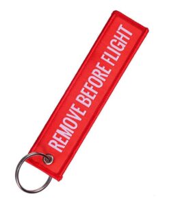 Remove Before Flight Official Key Ring - Red