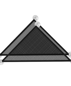 Reptile Lizard Hammock Bearded Dragon Lounger Bridge Set of 2 - Black