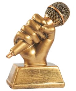 Resin Singing Award Trophy for Karaoke & Singing Competitions