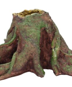 Resin Tree Stump Aquarium Decoration - 22cm x 9cm