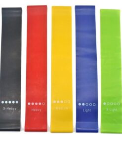 Resistance Band with Loop 5 Stength Set