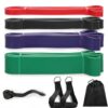 Resistance Bands Exercise Elastic Natural Latex Workout Strength Bands-set4
