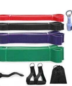 Resistance Bands Exercise Elastic Workout Strength Bands with Bottle Opener