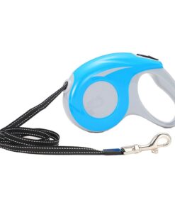 Retractable 5m Dog Leash For Pets Running Tracking - Blue