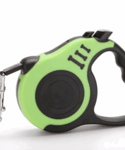 Retractable Dog Lead - 3m/15kg Heavy-Duty Extendable Dog Lead - Green