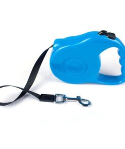 Retractable Dog Leash with Anti-slip Handle - Blue