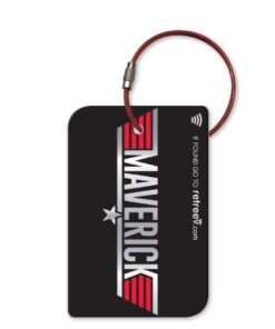 Retreev Smart NFC & QR Code Luggage Tag: Secure Bag Retrieval - Maverick