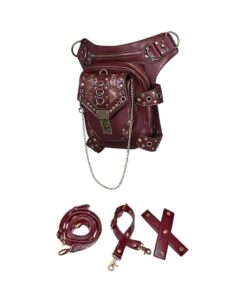 Retro Motorcycle Bag Lady Gothic Shoulder Waist Bag Motorcycle Bag