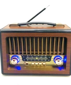 Retro Radio Wooden Finish FM/AM/SW (Gold/Black)