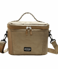 Reusable Picnic Cooler Bag Lunch Box - SD - Brown
