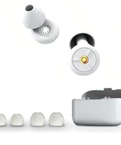 Reusable Silicone Sound Isolation Earplugs Set With Noise Filter For Sleep - White
