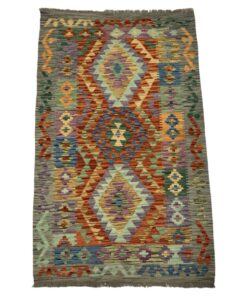 Reversible 168 x 103cm HAnd Knotted Afghan Kilim Chobi Rug