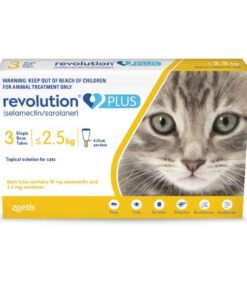 Revolution Plus Cat Yellow 0.25ml (1.25-2.5kg) 3 Pippets