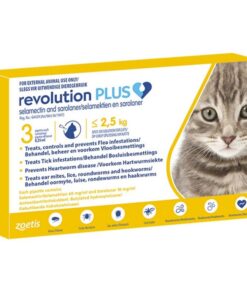 Revolution Plus for Cats Yellow 0,25ml (up to 2,5KG) x 3 Pipettes