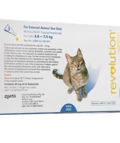 Revolution Topical Parasiticide for Cats 2,6 - 7,5kg Blue (3 x 0,75ml)