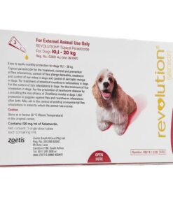 Revolution Topical Parasiticide for Dogs 10,1 - 20kg Red (3 x 1ml)