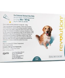 Revolution Topical Parasiticide for Dogs 20,1 - 40kg Teal (3 x 2ml)