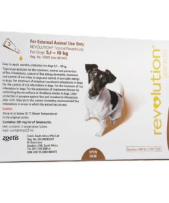 Revolution Topical Parasiticide for Dogs 5,1 - 10kg Brown (3 x 0,5ml)