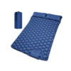 RevUp Quick-Inflate 2 Person Sleeping Pad with Attached Pillows - Blue