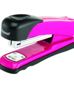 Rexel X15 Half Strip Metal Stapler Pink