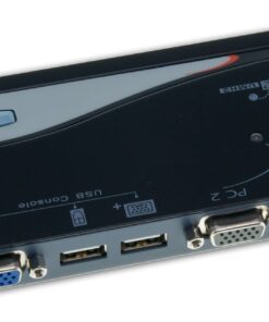Rextron 2-Port USB KVM  Switch With Cables