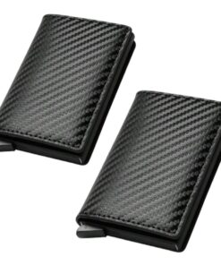 RFID Protection Minimalist Pop-Up Wallet - Carbon Fibre - Set Of 2