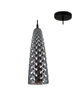 Rhine - Pendant - 130mm - Chrome Glass