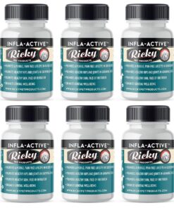 Ricky Infla-Active 90s Capsules with Buchu Bulk Pack of 6 units