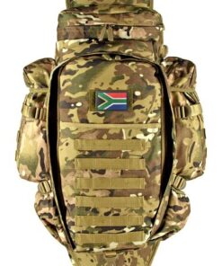 Rifle Bag Backpack For Rifle Pack Foldable Hikers + South Africa Patch - Camo