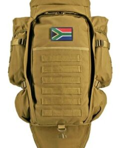 Rifle Bag Backpack For Rifle Pack Foldable Hikers + South Africa Patch - Khaki