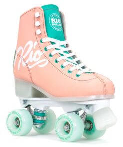Rio Roller Script Peach/Green - UK 6