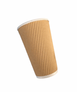 Ripple Paper Coffee Cup - Coffee - Eco Friendly - 500ml - Brown - Brown