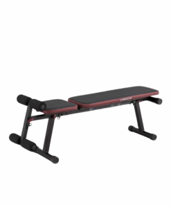 Robust And Compact Fold-Down Incline Weight Bench With Leg Bar
