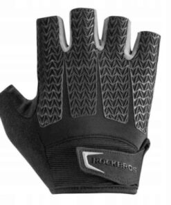 Rockbros MTB Half Finger Cycling Gloves â Black / Grey - S