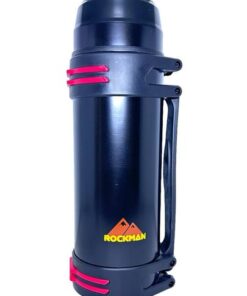 Rockman 2000ml Vaccum Travel Flask Hot or Cold Water - Black