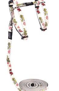 Rogz - 11mm GlowCat Cat Lead/H-Harness - Gecko