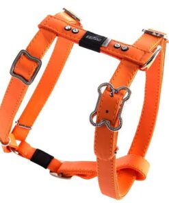 Rogz - 16mm Luna Adjustable Dog H-Harness - Orange