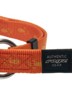 Rogz - 2cm Alpinist Half-Check Dog Collar - Orange