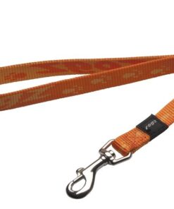 Rogz - Alpinist 16mm Fixed Dog Lead - Orange