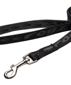 Rogz - Alpinist 20mm Fixed Dog Lead - Black