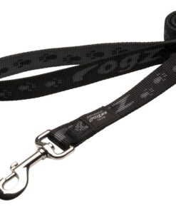 Rogz - Alpinist 25mm Fixed Dog Lead - Black