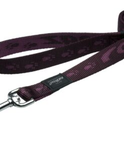 Rogz - Alpinist 25mm Fixed Dog Lead - Purple