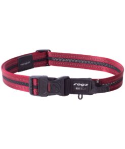 Rogz Dog AirTech Classic Collar, Extra Large - Rock Red